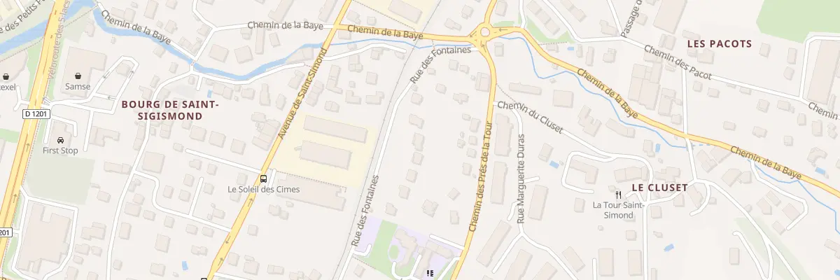 Plan du 138 Rue des Fontaines à Aix-les-Bains