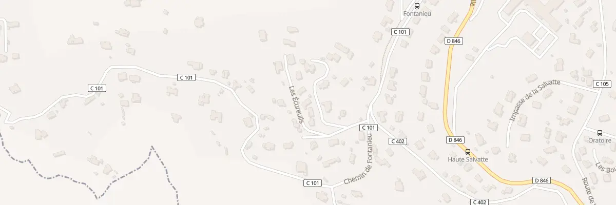 Plan du 9005 Che du Collet de Fontanieu au Revest-les-Eaux