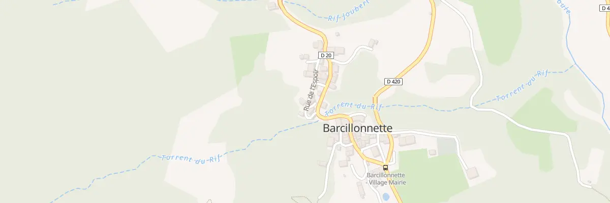 Plan du Village à Barcillonnette