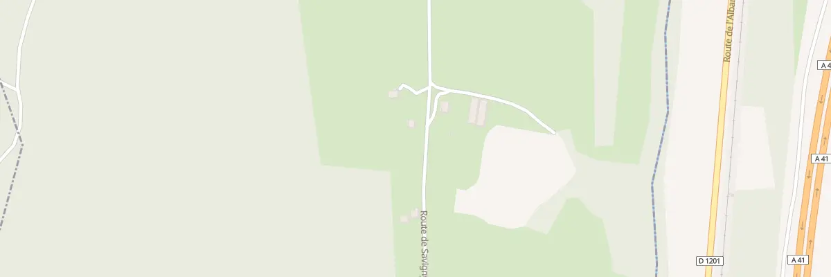 Plan du 1282 Rte de Savigny à La Biolle