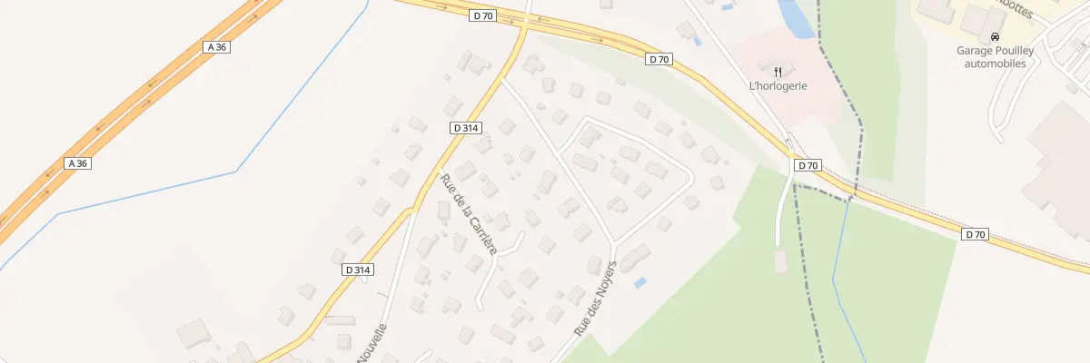 Plan du 4 Rue des Noyers à Champvans-les-Moulins