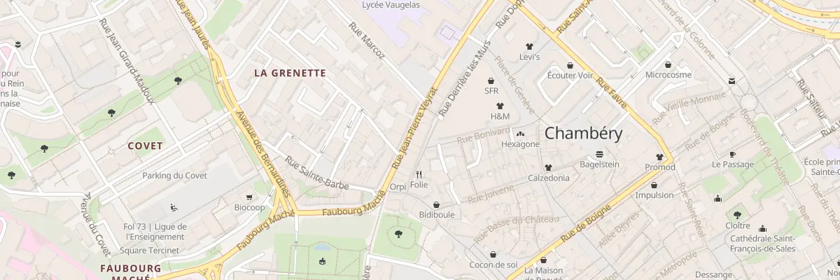 Plan du 35 Rue Jean-Pierre Veyrat à Chambéry