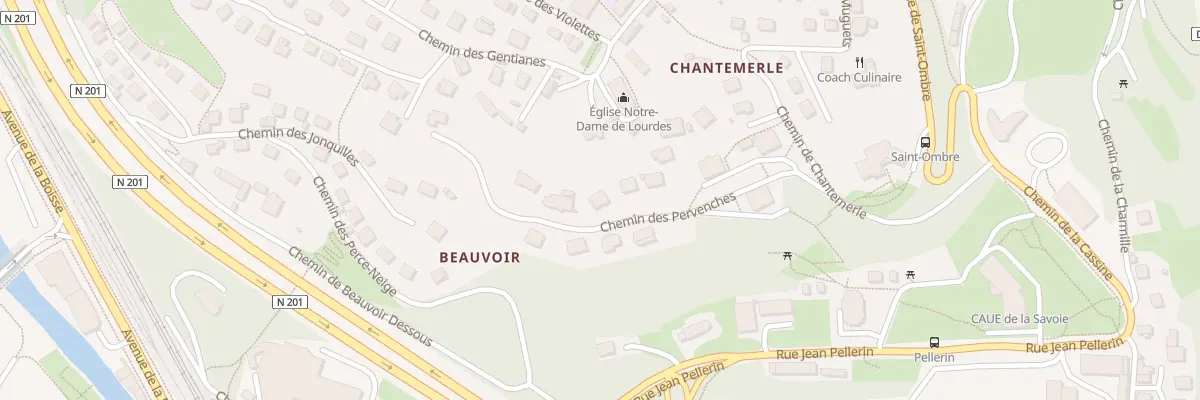 Plan du 10 Che des Pervenches à Chambéry