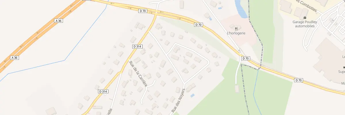 Plan du 5 Rue des Noyers à Champvans-les-Moulins