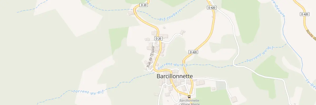 Plan du 5010 Le Village à Barcillonnette