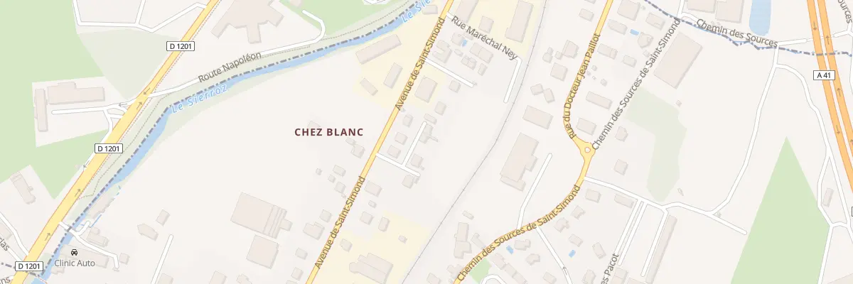 Plan du 5 Rue Général Moreau à Aix-les-Bains