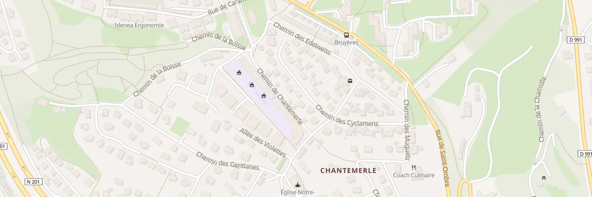 Plan du 23 Che des Cyclamens à Chambéry