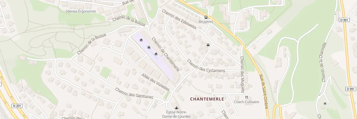 Plan du 21 Che des Cyclamens à Chambéry