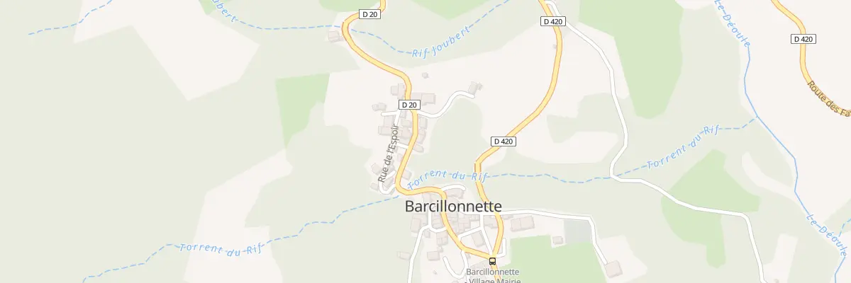 Plan du 228 Rte d’Espreaux à Barcillonnette