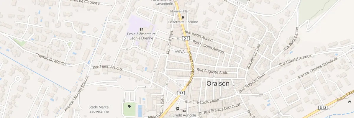 Plan du 9 Rue Justin Balley à Oraison
