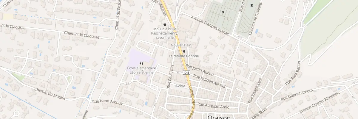 Plan du 22 Av Abdon Martin à Oraison