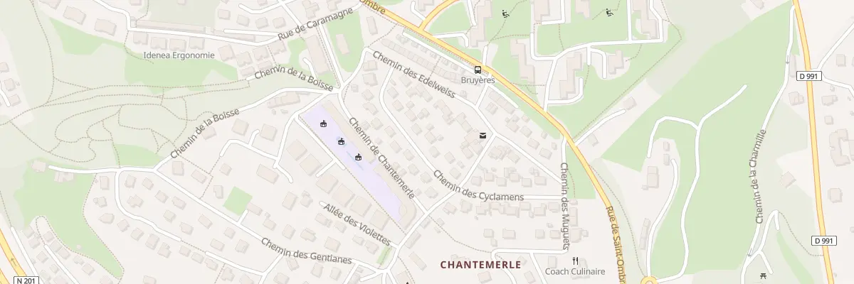 Plan du 20 Che des Cyclamens à Chambéry