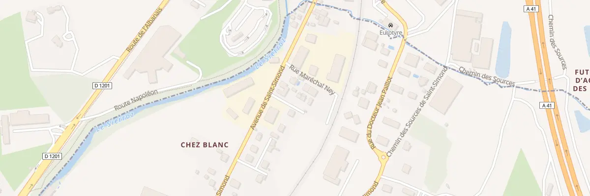 Plan du 3 Rue Général Drouot à Aix-les-Bains