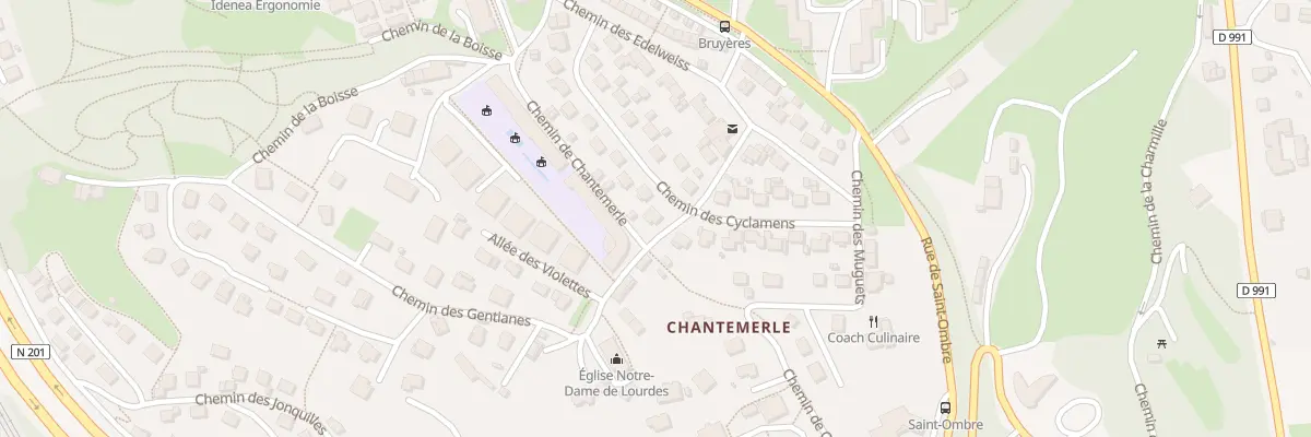 Plan du 94 Che des Gentianes à Chambéry