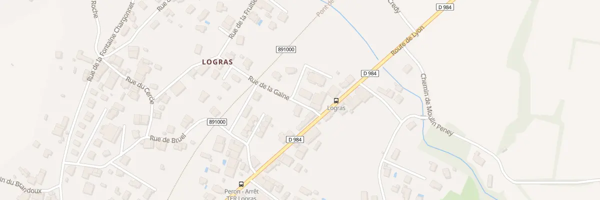Plan du 1063 Rte de Lyon à Péron
