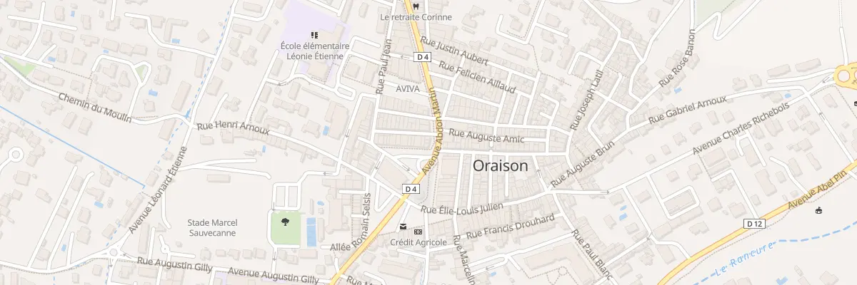 Plan du 2 Av Abdon Martin à Oraison