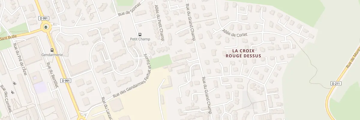 Plan du 1033 Rue du Grand Champ à Chambéry