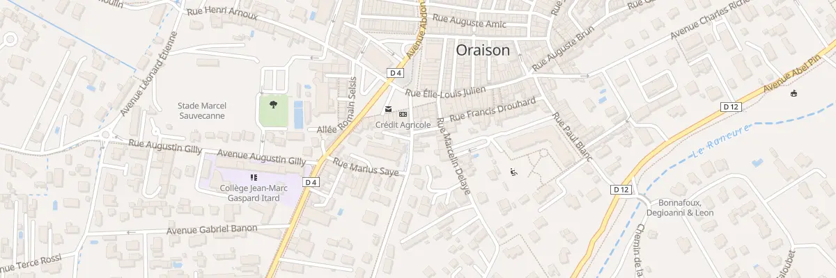 Plan du 1 Rue Marius Reynier à Oraison