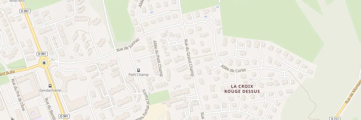 Plan du 1097 Rue du Grand Champ à Chambéry