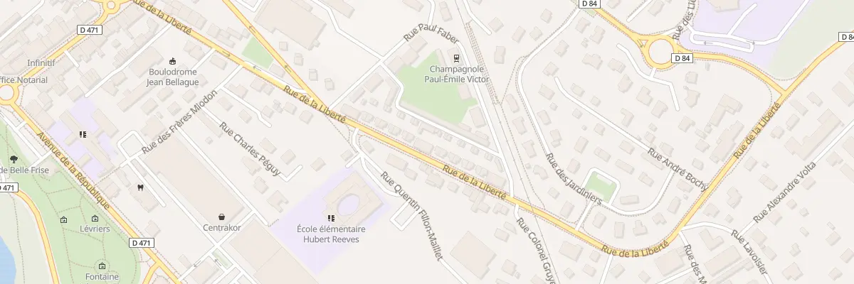 Plan du 33 Rue de la Liberté à Champagnole