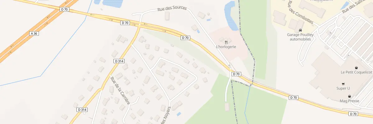 Plan du 9 Rue des Murots à Champvans-les-Moulins