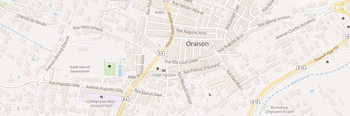 Plan du 3 All Léon Masse à Oraison