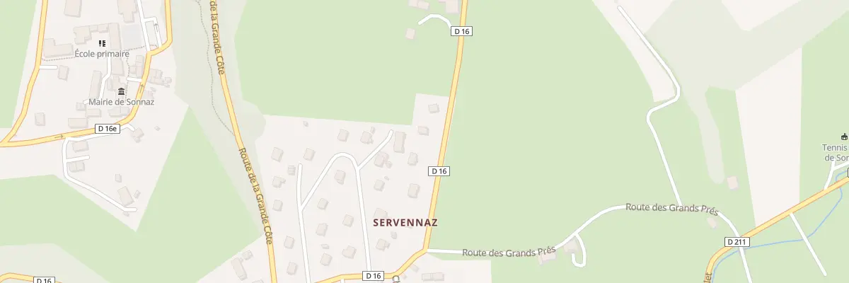 Plan du 75 Rte de la Grande Grange à Sonnaz