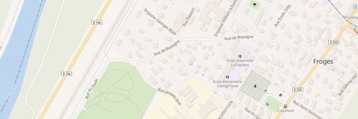 Plan du 443 Rue de Bretagne à Froges