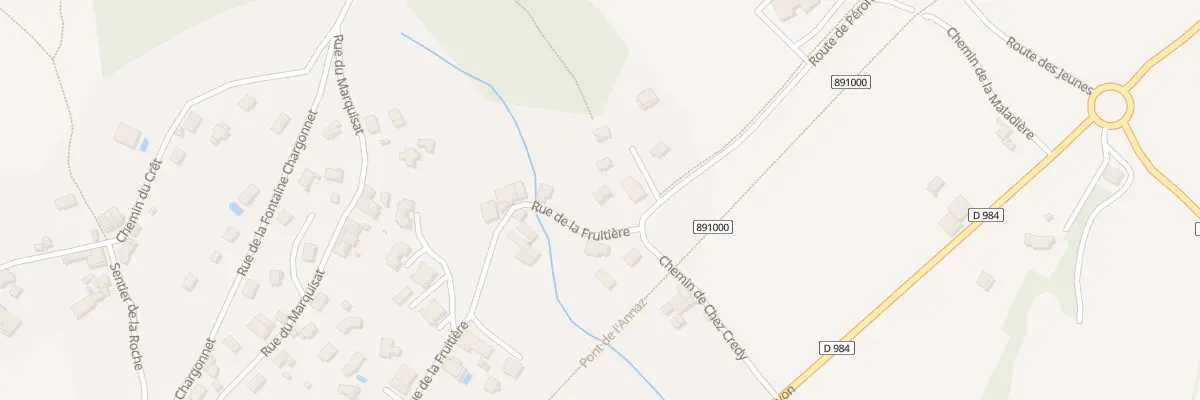 Plan du 27 Rte de Péron à Péron