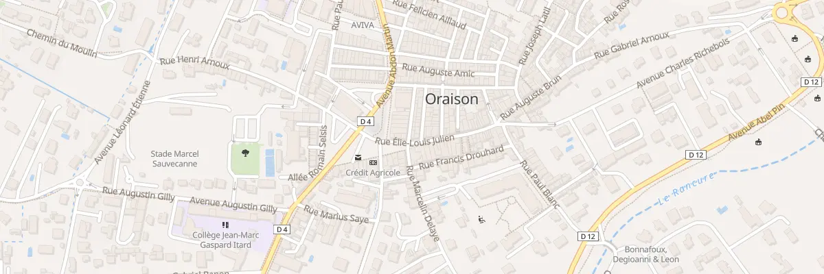 Plan du 6 Rue Elie Louis Julien à Oraison
