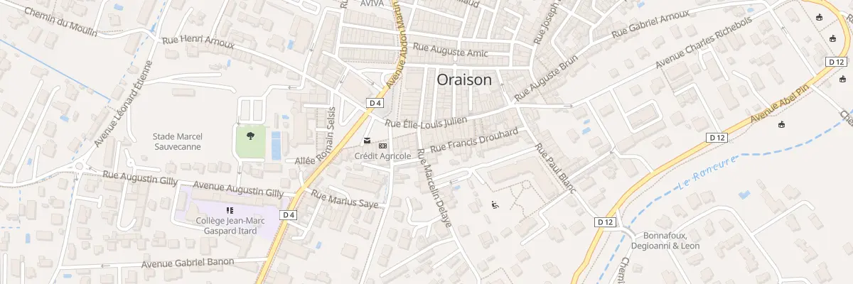 Plan du 1 Rue Elie Louis Julien à Oraison