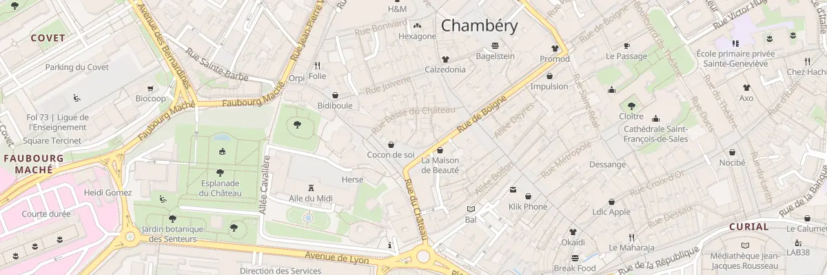 Plan du 4 Pl du Château à Chambéry