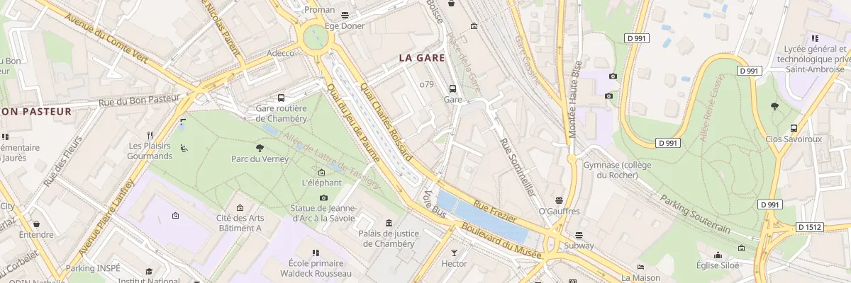 Plan du 38 Quai Charles Roissard à Chambéry