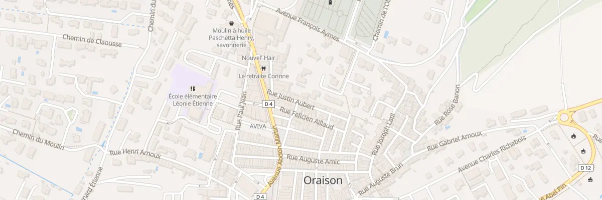 Plan du 10 Rue Justin Aubert à Oraison