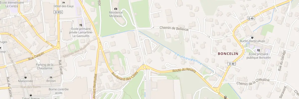 Plan du 6 Bd de Chantemerle à Aix-les-Bains