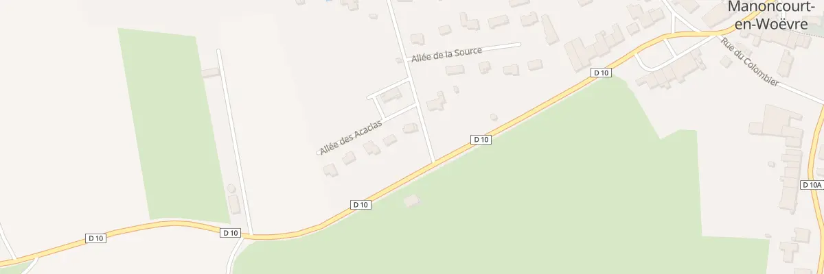 Plan du 96 All des Acacias à Manoncourt-en-Woëvre