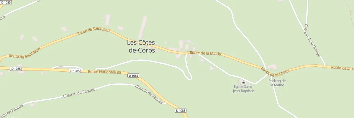Plan du 5049 Les Routes aux Côtes-de-Corps