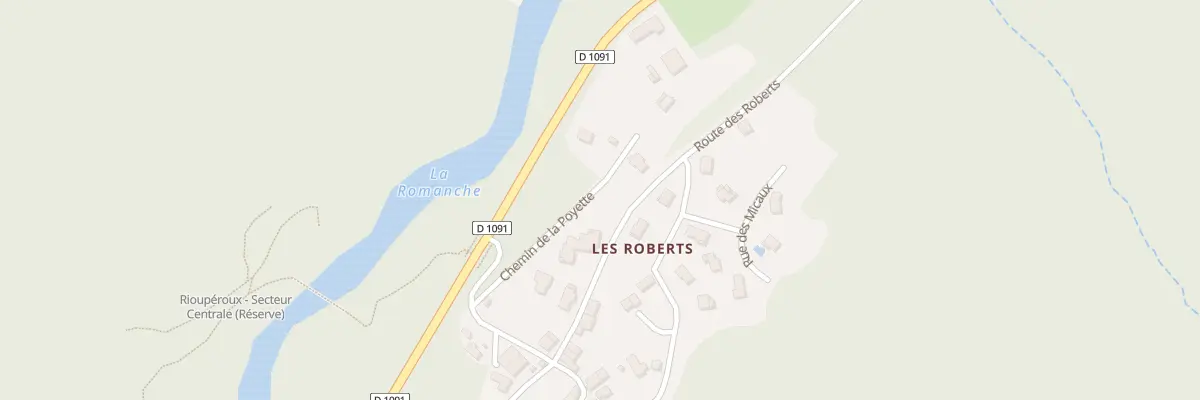 Plan de Che de la Poyette à Livet-et-Gavet