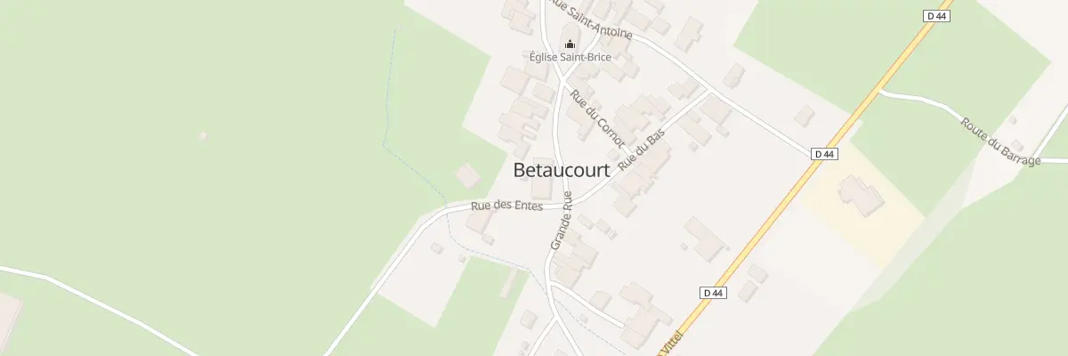 Plan du 11 Grande Rue à Betaucourt