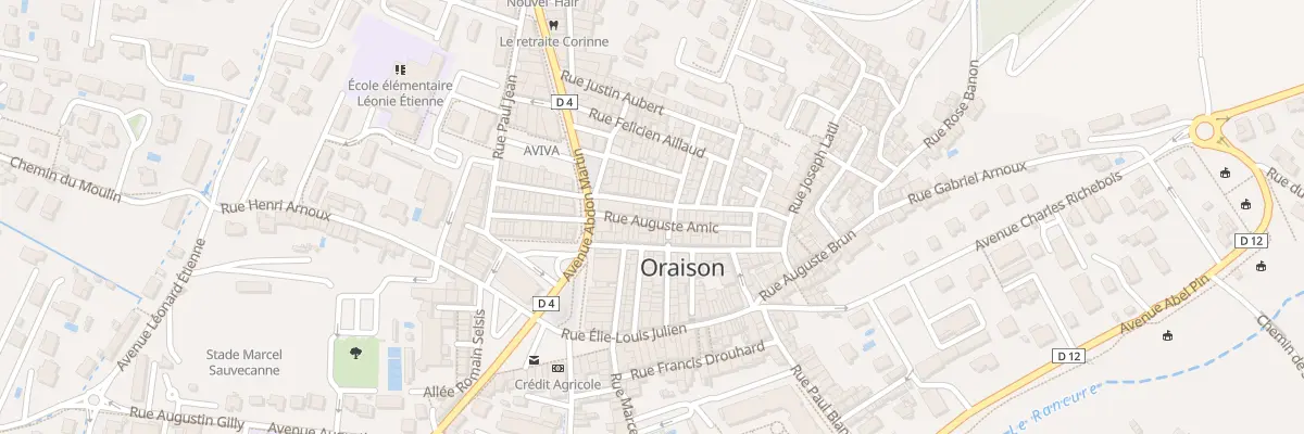 Plan du 6 Rue Auguste Amic à Oraison