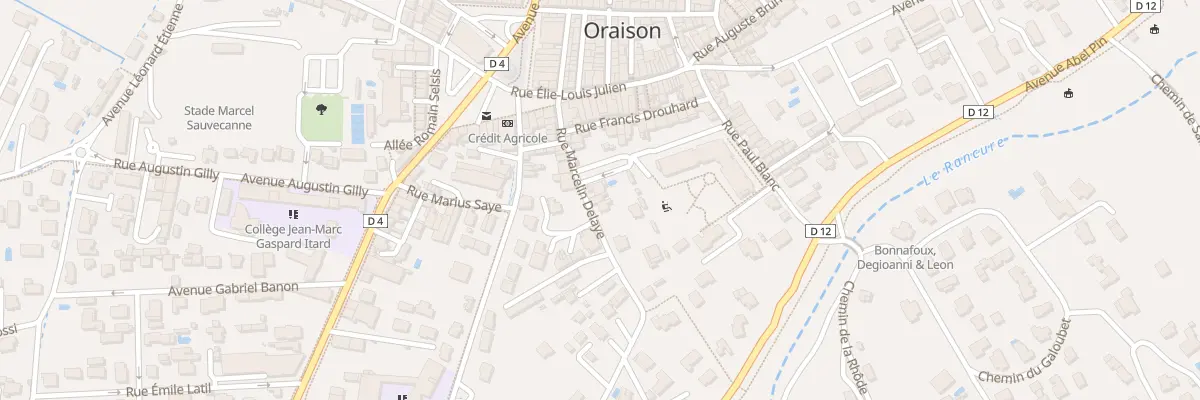 Plan du 8B Rue Marcelin Delaye à Oraison