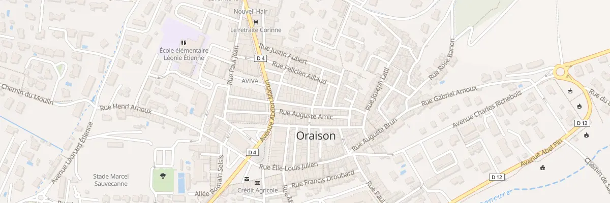 Plan du 12 Rue Eugène Revest à Oraison