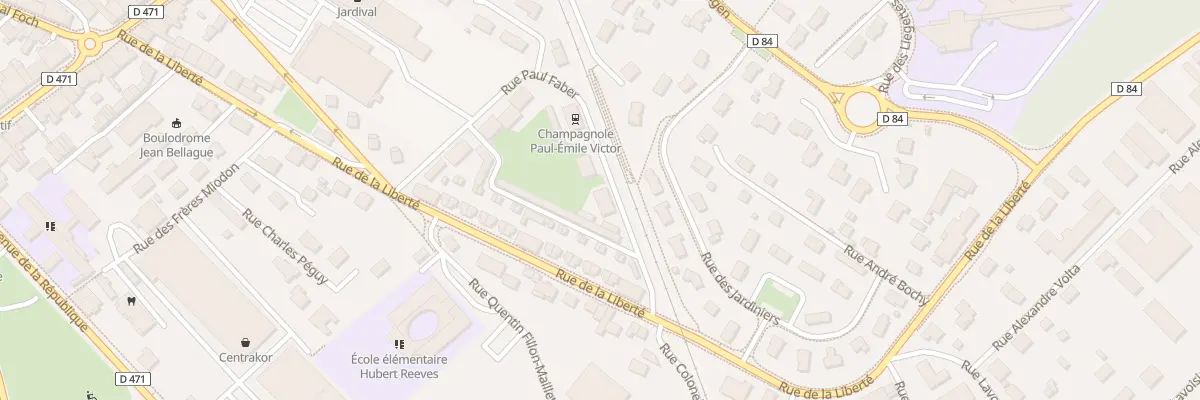 Plan du 14 Rue Paul Faber à Champagnole