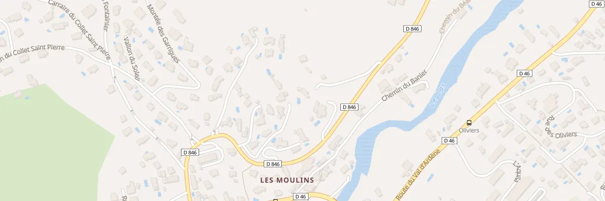 Plan du 585B Rte des Commoni à Toulon