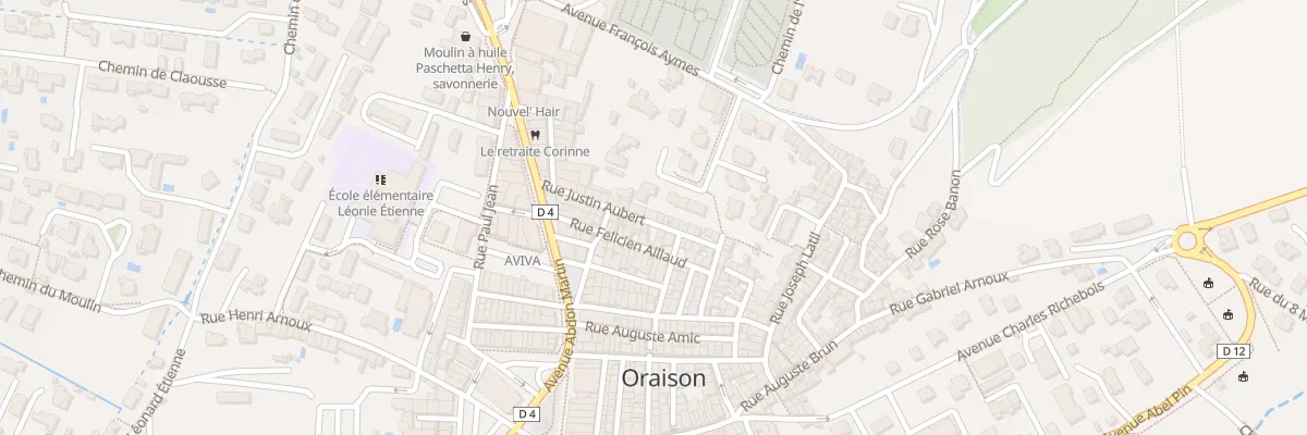 Plan du 16 Rue Justin Aubert à Oraison