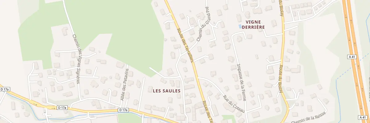 Plan du 188 Che des Saules à Drumettaz-Clarafond