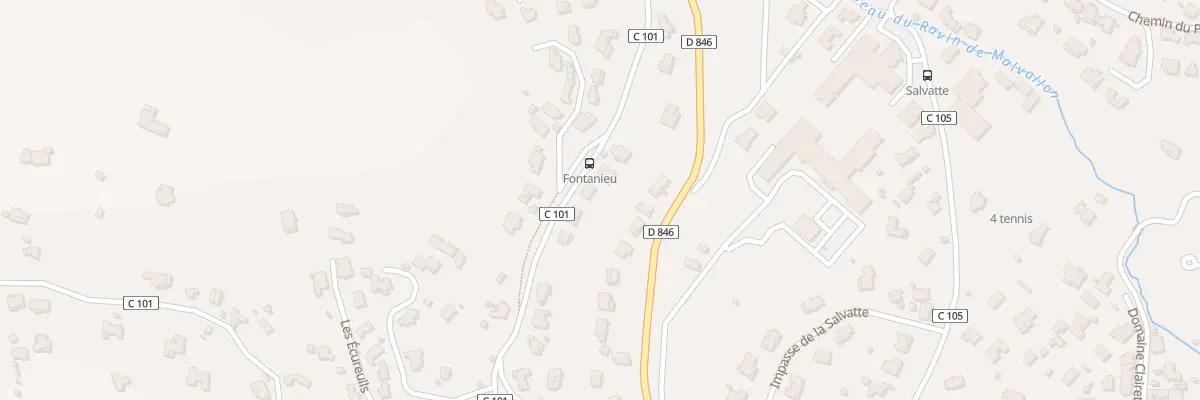Plan du 247 Che de Fontanieu au Revest-les-Eaux