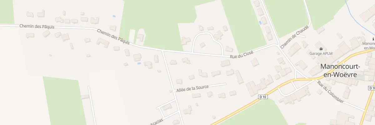Plan du 335 Rue du Closé à Manoncourt-en-Woëvre