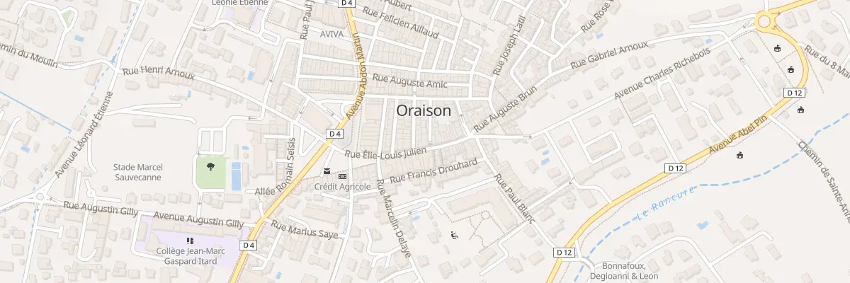 Plan du 22 Rue Elie Louis Julien à Oraison