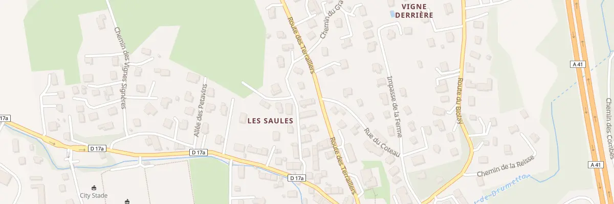 Plan du 122 Che des Saules à Drumettaz-Clarafond